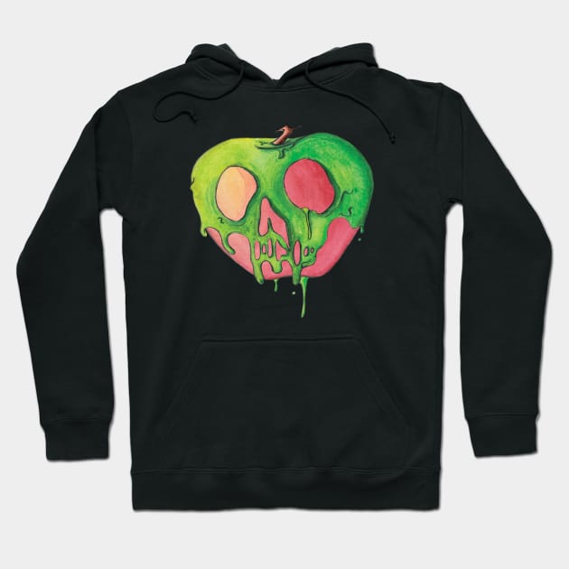 Water Color Poisoned Apple Hoodie by VintageGrim